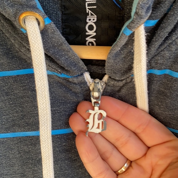 Billabong Blue Stripe Hoody - Picture 8 of 10